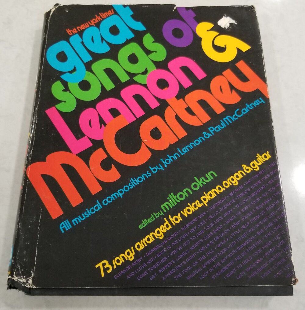 Great Songs of Lennon & McCartney 1973 First Printing Hardcover